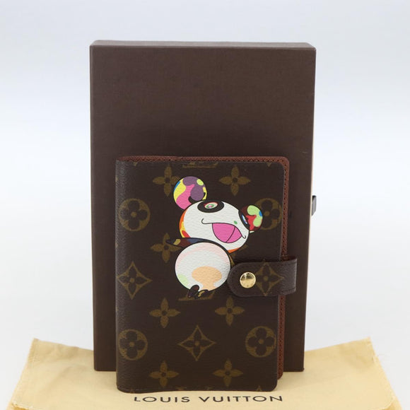 LOUIS VUITTON Monogram Panda Agenda PM Day Planner Cover R20011 LV Auth yk19949V