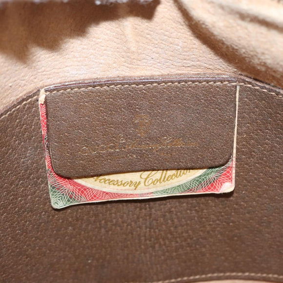 GUCCI GG Supreme Web Sherry Line Bag PVC Beige Gold 904 02 047 Auth yk19952