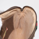 GUCCI GG Supreme Web Sherry Line Bag PVC Beige Gold 904 02 047 Auth yk19952-21