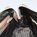 PRADA Hand Bag Patent leather Beige Silver Auth yk19956-22