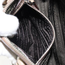 PRADA Hand Bag Patent leather Beige Silver Auth yk19956-25