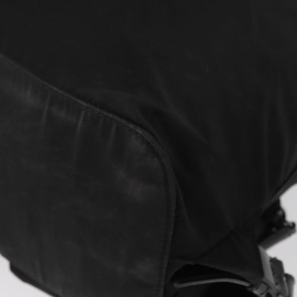 PRADA Backpack Nylon Black Silver Auth yk19964