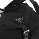PRADA Backpack Nylon Black Silver Auth yk19964-16