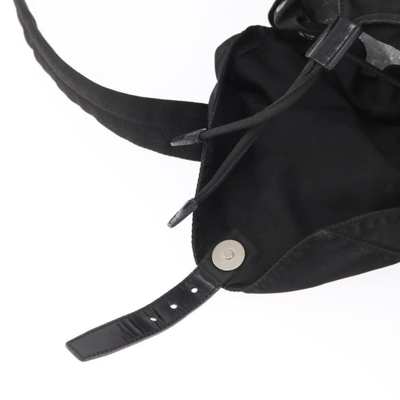 PRADA Backpack Nylon Black Silver Auth yk19964