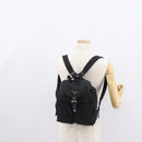 PRADA Backpack Nylon Black Silver Auth yk19964-28