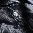 PRADA Schultertasche Nylon Schwarz Silber Original yk19971-20
