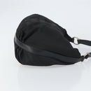 PRADA Schultertasche Nylon Schwarz Silber Original yk19971-3