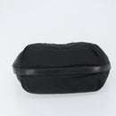 PRADA Schultertasche Nylon Schwarz Silber Original yk19971-5