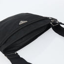 PRADA Shoulder Bag Nylon Black Silver Auth yk19974-6