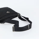 PRADA Shoulder Bag Nylon Black Silver Auth yk19974-7