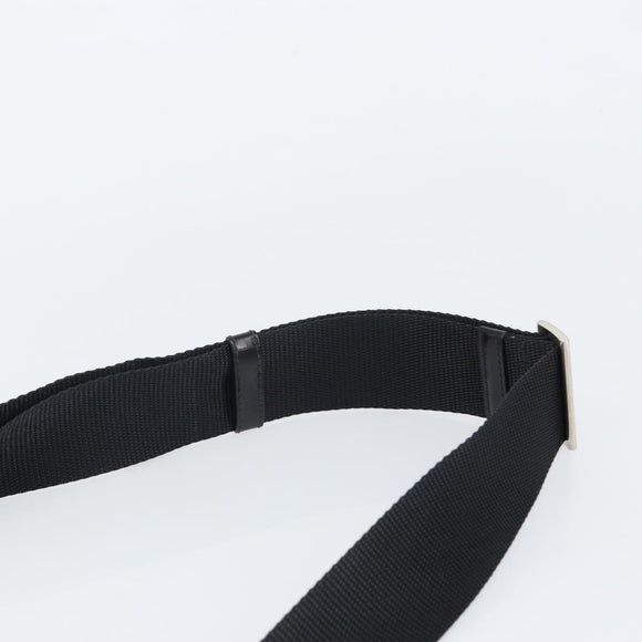 PRADA Shoulder Bag Nylon Black Silver Auth yk19974