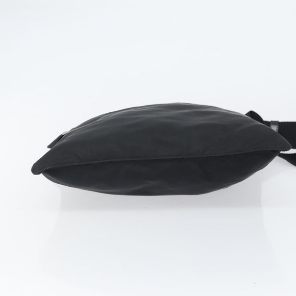PRADA Shoulder Bag Nylon Black Silver Auth yk19974