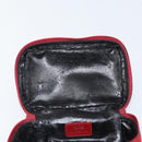 GUCCI Horsebit Vanity Bag Handtasche Wildleder Rot Gold 032 1705 0141 Auth yk19984-10