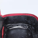 GUCCI Horsebit Vanity Bag Handtasche Wildleder Rot Gold 032 1705 0141 Auth yk19984-18
