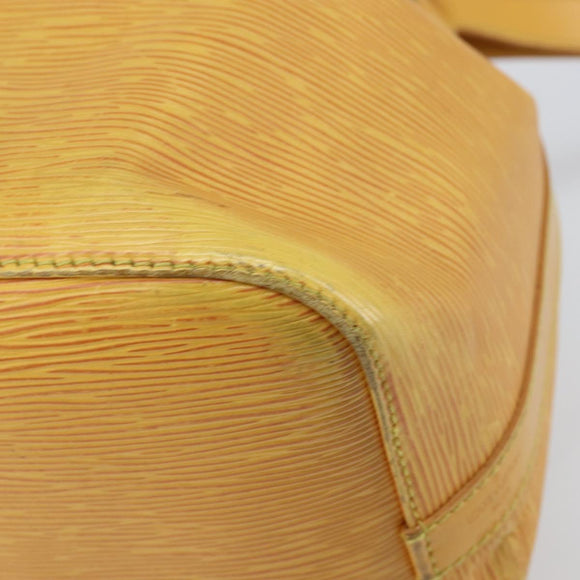 LOUIS VUITTON Epi Petit Noe Shoulder Bag Yellow M44109 LV Auth yk19985