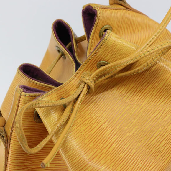 LOUIS VUITTON Epi Petit Noe Shoulder Bag Yellow M44109 LV Auth yk19985