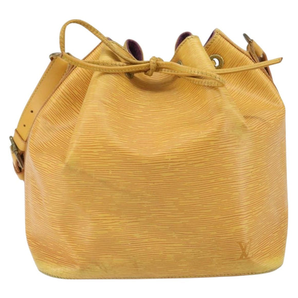 LOUIS VUITTON Epi Petit Noe Shoulder Bag Yellow M44109 LV Auth yk19985