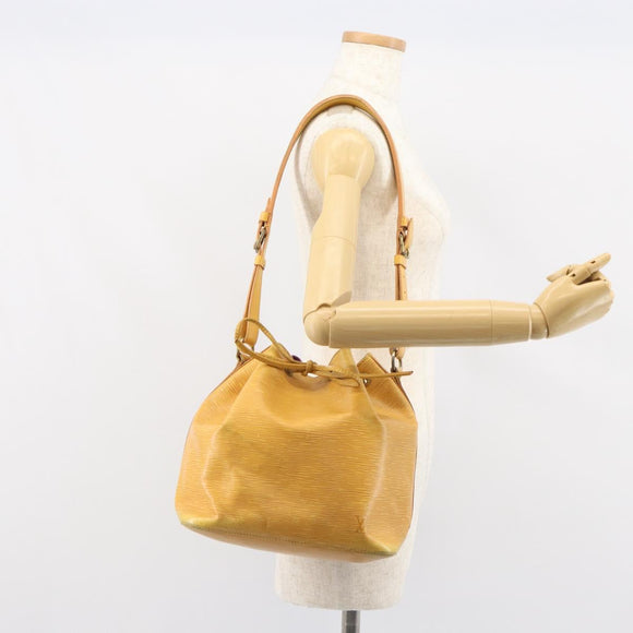 LOUIS VUITTON Epi Petit Noe Shoulder Bag Yellow M44109 LV Auth yk19985