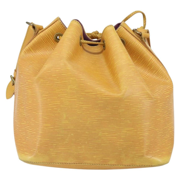 LOUIS VUITTON Epi Petit Noe Shoulder Bag Yellow M44109 LV Auth yk19985