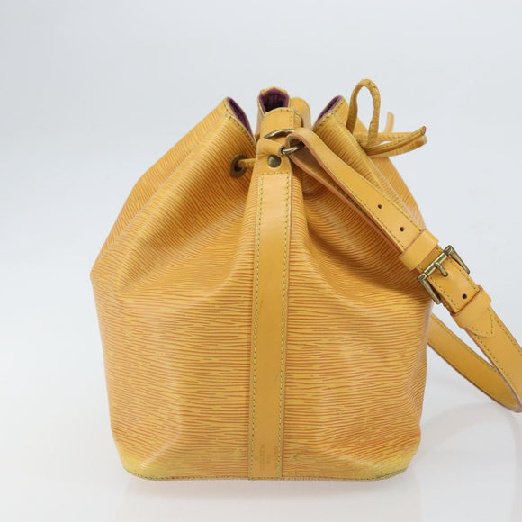 LOUIS VUITTON Epi Petit Noe Shoulder Bag Yellow M44109 LV Auth yk19985