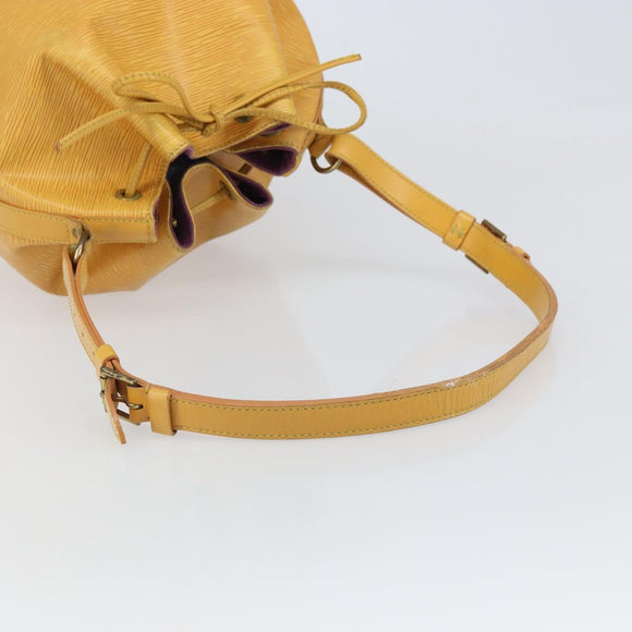 LOUIS VUITTON Epi Petit Noe Shoulder Bag Yellow M44109 LV Auth yk19985