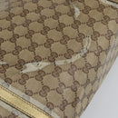 GUCCI GG Crystal Tote Bag Coated Canvas Beige Gold 197953 Auth yk19987-14