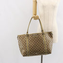 GUCCI GG Crystal Tote Bag Coated Canvas Beige Gold 197953 Auth yk19987-22