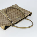 GUCCI GG Crystal Tote Bag Coated Canvas Beige Gold 197953 Auth yk19987-6
