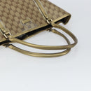 GUCCI GG Crystal Tote Bag Coated Canvas Beige Gold 197953 Auth yk19987-7