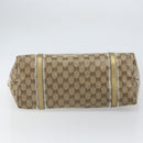GUCCI GG Crystal Tote Bag Coated Canvas Beige Gold 197953 Auth yk19987-9