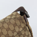 GUCCI GG Canvas Shoulder Bag Beige Silver 146236 Auth yk19988-14
