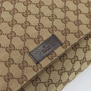 GUCCI GG Canvas Shoulder Bag Beige Silver 146236 Auth yk19988-15