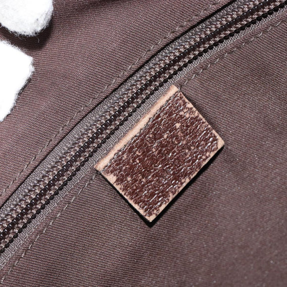 GUCCI GG Canvas Shoulder Bag Beige Silver 146236 Auth yk19988