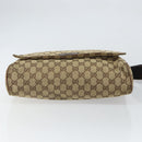 GUCCI GG Canvas Shoulder Bag Beige Silver 146236 Auth yk19988-9