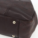 GUCCI Guccissima GG Canvas Tote Bag Leather Brown Gold 163805 Auth yk19990-9