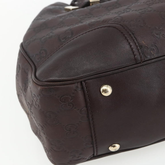 GUCCI Guccissima GG Canvas Tote Bag Leather Brown Gold 163805 Auth yk19990