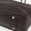 GUCCI Guccissima GG Canvas Tote Bag Leather Brown Gold 163805 Auth yk19990-15