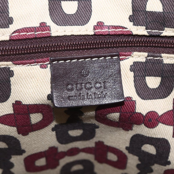 GUCCI Guccissima GG Canvas Tote Bag Leather Brown Gold 163805 Auth yk19990