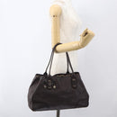 GUCCI Guccissima GG Canvas Tote Bag Leather Brown Gold 163805 Auth yk19990-21