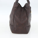 GUCCI Guccissima GG Canvas Tote Bag Leather Brown Gold 163805 Auth yk19990-3