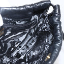 LOEWE Anagram Shoulder Bag Leather Black Gold Auth yk19995-18