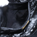 LOEWE Anagram Shoulder Bag Leather Black Gold Auth yk19995-12