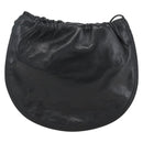 LOEWE Anagram Shoulder Bag Leather Black Gold Auth yk19995-2