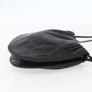 LOEWE Anagram Shoulder Bag Leather Black Gold Auth yk19995-4