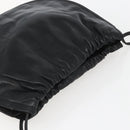 LOEWE Anagram Shoulder Bag Leather Black Gold Auth yk19995-6