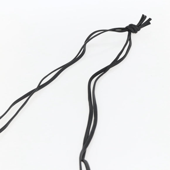 LOEWE Anagram Shoulder Bag Leather Black Gold Auth yk19995