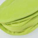 LOEWE Anagram Shoulder Bag Leather Green Gold Auth yk19996-14