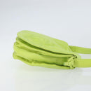 LOEWE Anagram Shoulder Bag Leather Green Gold Auth yk19996-3