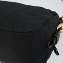PRADA Bijoux Shoulder Bag Nylon Black Gold Auth yk19999V-12