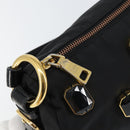 PRADA Bijoux Shoulder Bag Nylon Black Gold Auth yk19999V-14